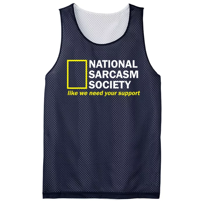 National Sarcastic Society Mesh Reversible Basketball Jersey Tank