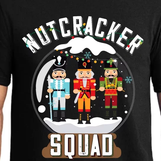 Nutcracker Squad Snow Globe Funny Christmas Ballet Dance Pajama Set