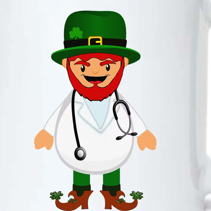 Nurse's Scrubs Stethoscope Wearing Leprechaun Gifts Black Color Changing Mug