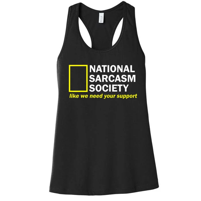 National Sarcastic Society Women's Racerback Tank