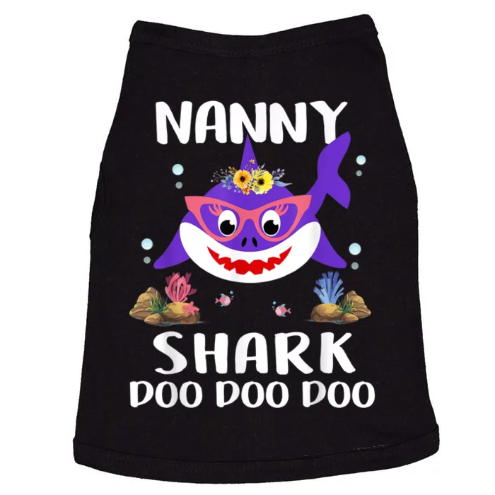 Nanny Shark Shirt Mothers Day Gift Idea For Mother Wife Doggie Tank