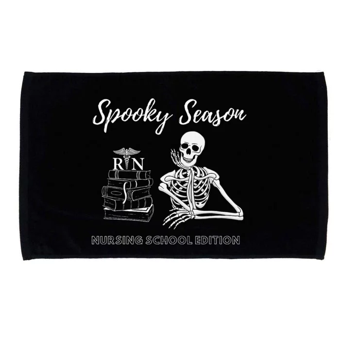 Nursing School Student Halloween Skeleton Microfiber Hand Towel