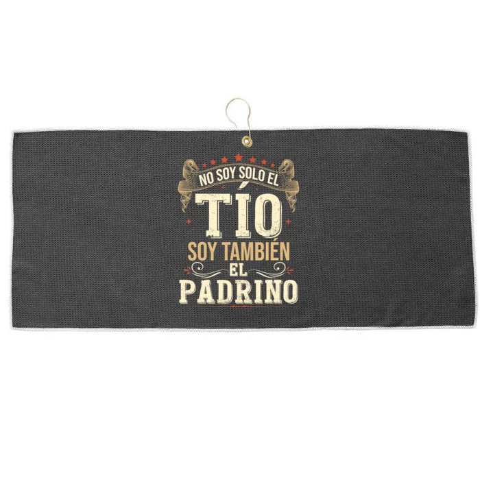 No Soy Solo El Tío Soy También El Padrino Large Microfiber Waffle Golf Towel