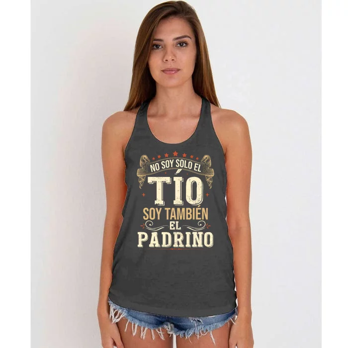 No Soy Solo El Tío Soy También El Padrino Women's Knotted Racerback Tank