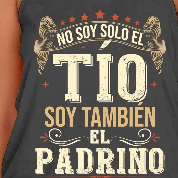 No Soy Solo El Tío Soy También El Padrino Women's Knotted Racerback Tank