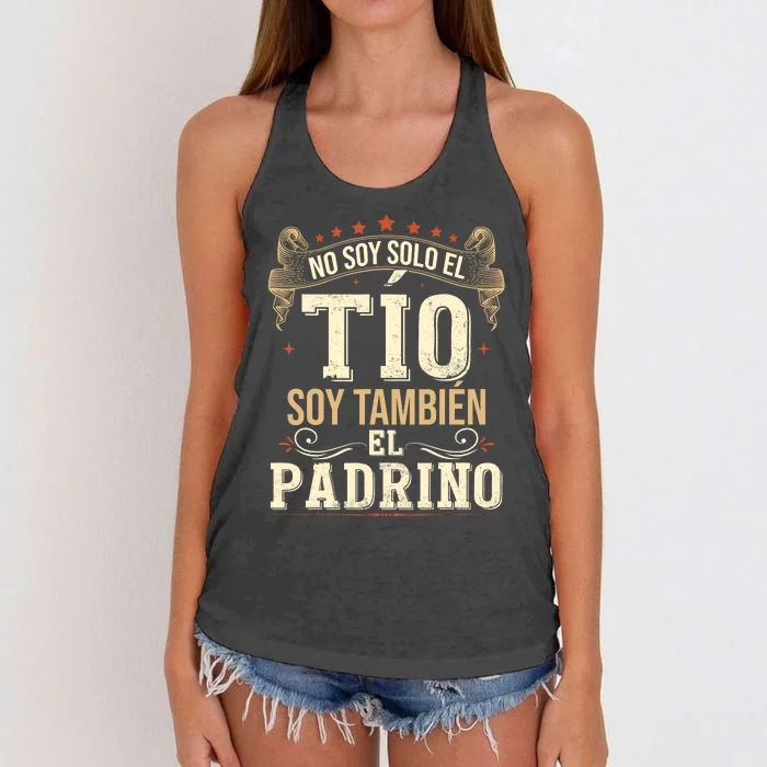 No Soy Solo El Tío Soy También El Padrino Women's Knotted Racerback Tank