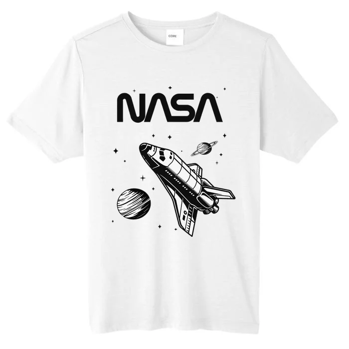 NASA Space Shuttle Saturn Planet Worm Logo ChromaSoft Performance T-Shirt