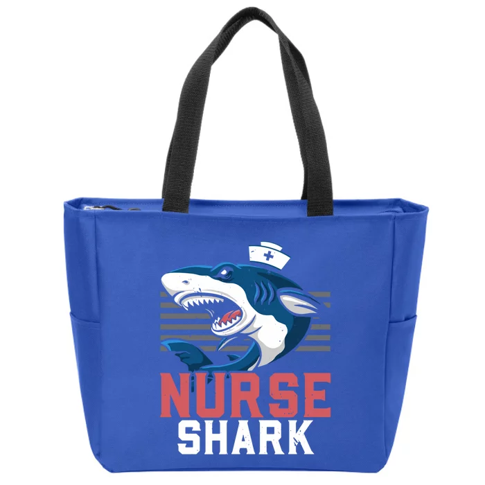 Nurse Shark Spooky Halloween Trick Or Treating Gift Zip Tote Bag