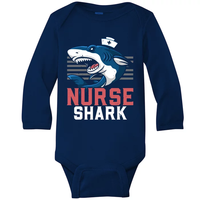 Nurse Shark Spooky Halloween Trick Or Treating Gift Baby Long Sleeve Bodysuit