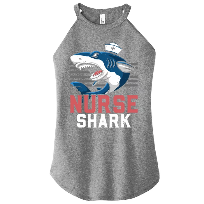 Nurse Shark Spooky Halloween Trick Or Treating Gift Women’s Perfect Tri Rocker Tank