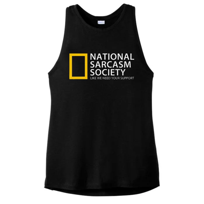 National Sarcasm Society Ladies Tri-Blend Wicking Tank