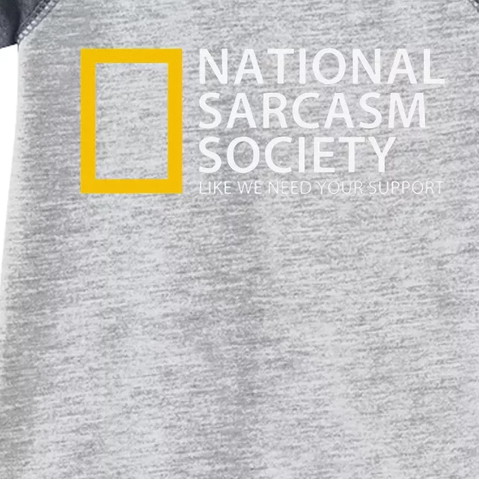 National Sarcasm Society Infant Baby Jersey Bodysuit