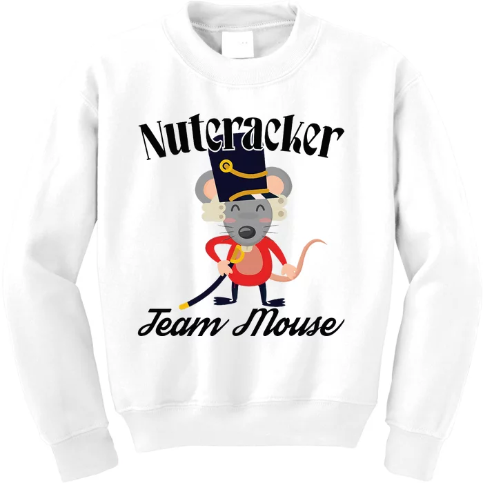 Nutcracker Soldier Toy Christmas Dance Team Mouse Kids Sweatshirt