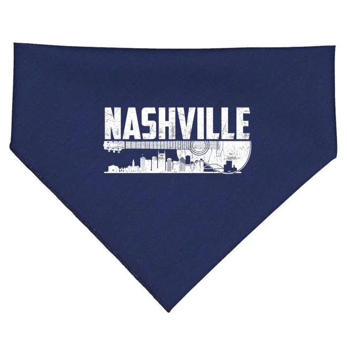 Nashville Skyline Tennessee Country Music Guitar Player USA-Made Doggie Bandana