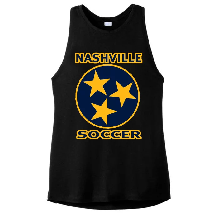 Nashville Soccer Tennessee TriStar Flag Hoodie Ladies Tri-Blend Wicking Tank