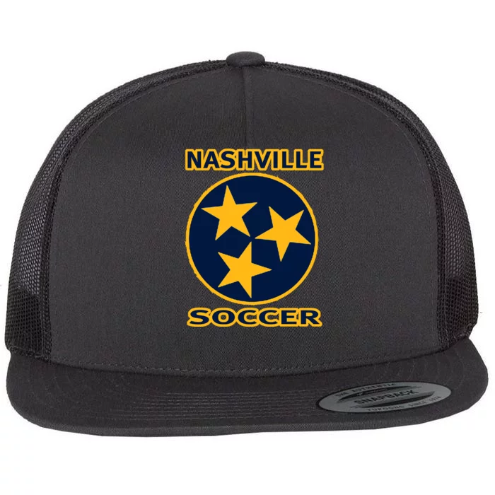 Nashville Soccer Tennessee TriStar Flag Hoodie Flat Bill Trucker Hat