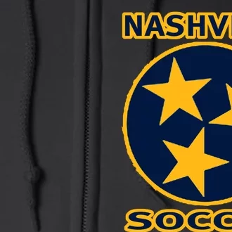 Nashville Soccer Tennessee TriStar Flag Hoodie Full Zip Hoodie