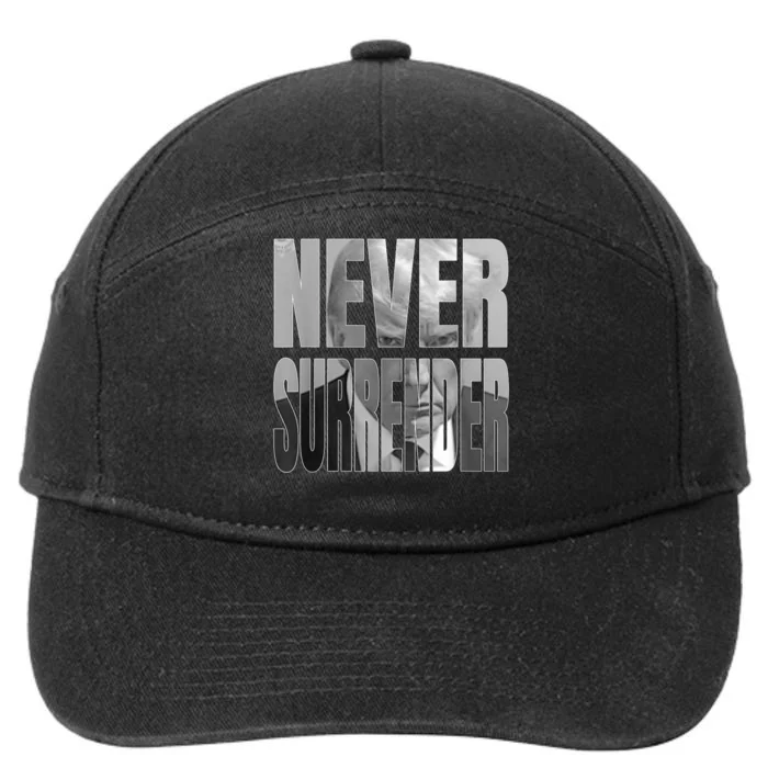 Never Surrender Trump 7-Panel Snapback Hat