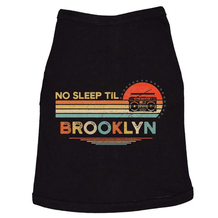 No Sleep Til Brooklyn Old School Portable Stereo Retro Doggie Tank