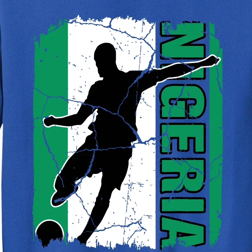 Nigeria Soccer Team Nigerian Flag Jersey Football Fans Tall Sweatshirt