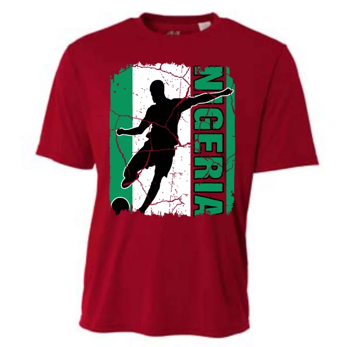 Nigeria Soccer Team Nigerian Flag Jersey Football Fans Cooling Performance Crew T-Shirt