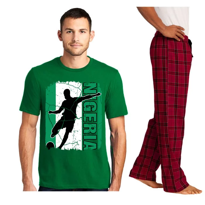 Nigeria Soccer Team Nigerian Flag Jersey Football Fans Pajama Set