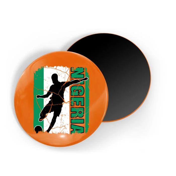 Nigeria Soccer Team Nigerian Flag Jersey Football Fans Magnet