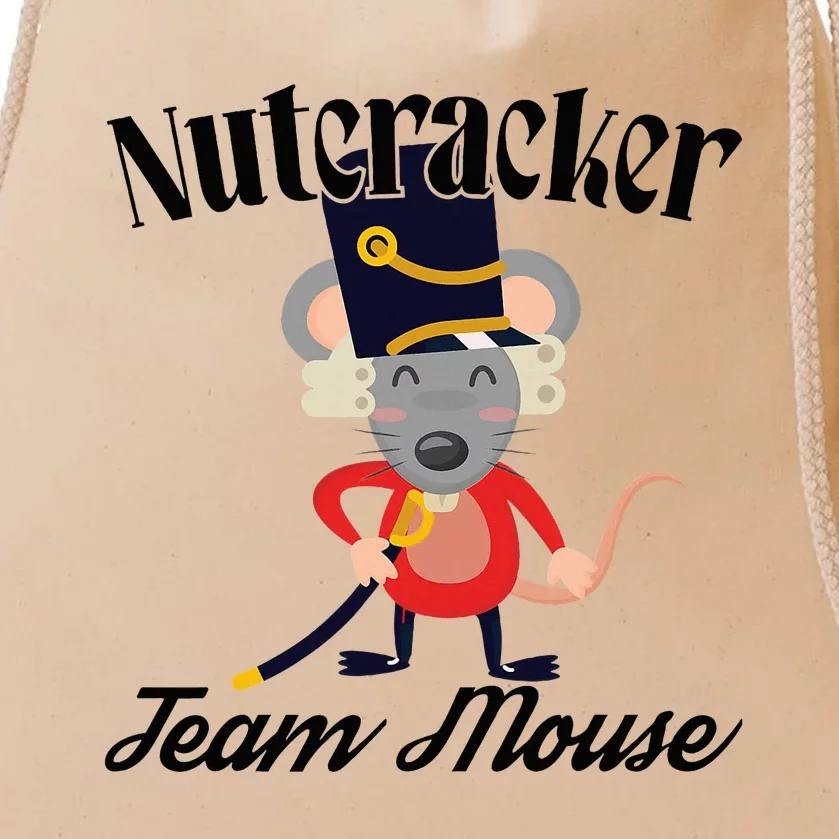 Nutcracker Soldier Toy Christmas Dance Team Mouse Drawstring Bag