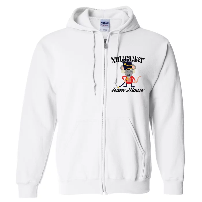 Nutcracker Soldier Toy Christmas Dance Team Mouse Full Zip Hoodie