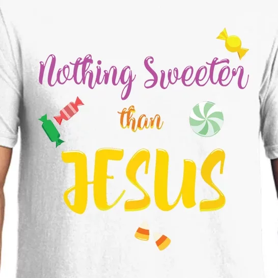 Nothing Sweeter Than Jesus Christian Halloween Pajama Set