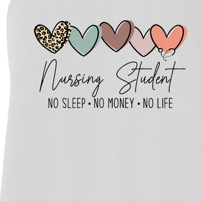 Nursing Student The Struggle for Success Women's Racerback Tank