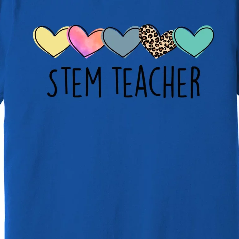 Novelty Stem Teacher Life Heart Stem Teacher Appreciation Gift Premium T-Shirt