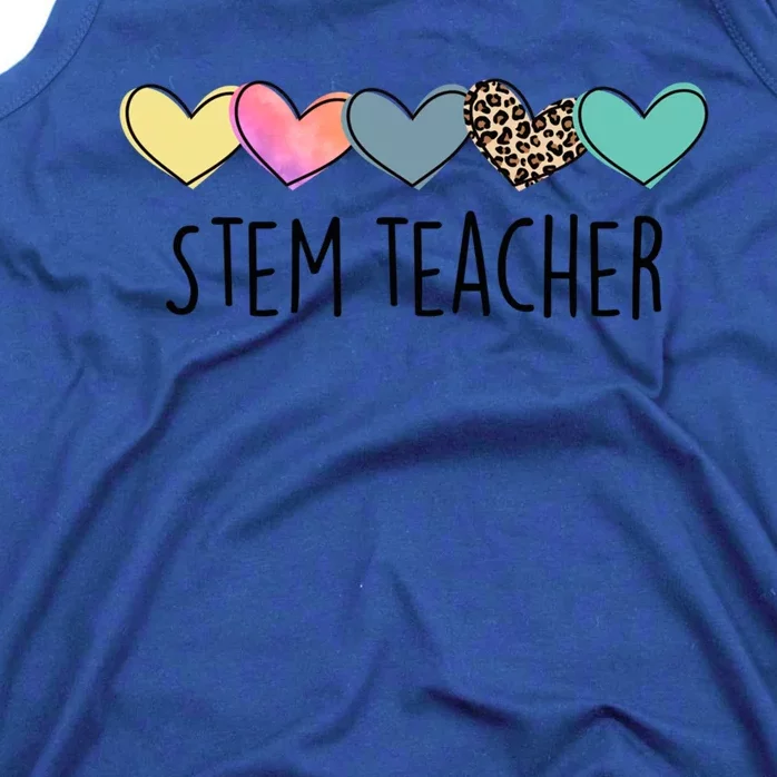 Novelty Stem Teacher Life Heart Stem Teacher Appreciation Gift Tank Top