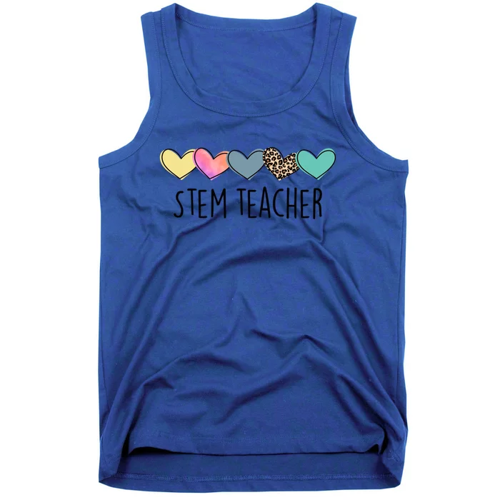 Novelty Stem Teacher Life Heart Stem Teacher Appreciation Gift Tank Top