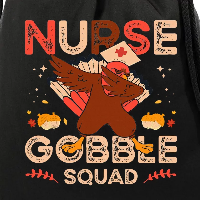 Nurse Squad Thanksgiving Fall Nursing Drawstring Bag