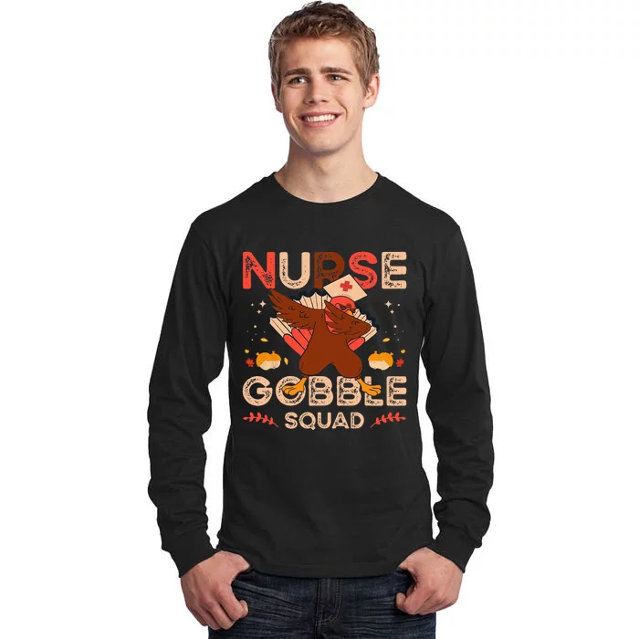 Nurse Squad Thanksgiving Fall Nursing Tall Long Sleeve T-Shirt