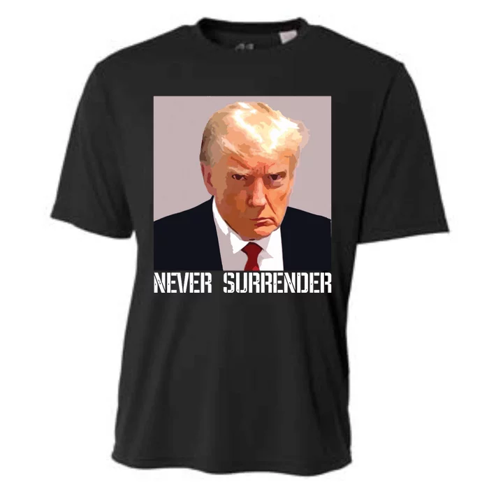 Never Surrender Trump Legend Trump Free Trump Cooling Performance Crew T-Shirt