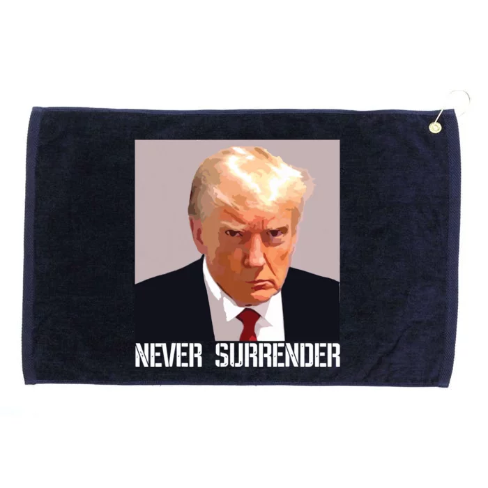 Never Surrender Trump Legend Trump Free Trump Grommeted Golf Towel