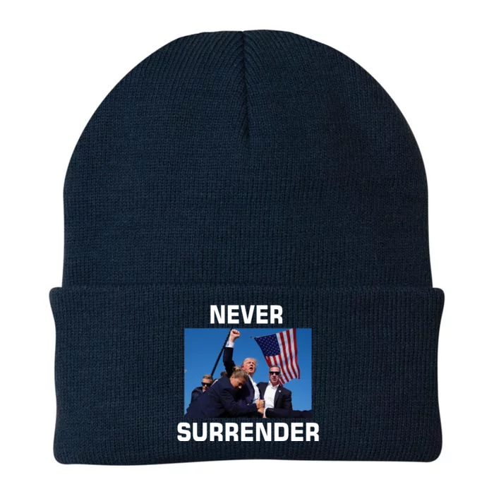 Never Surrender Trump Pennsylvania Rally Knit Cap Winter Beanie