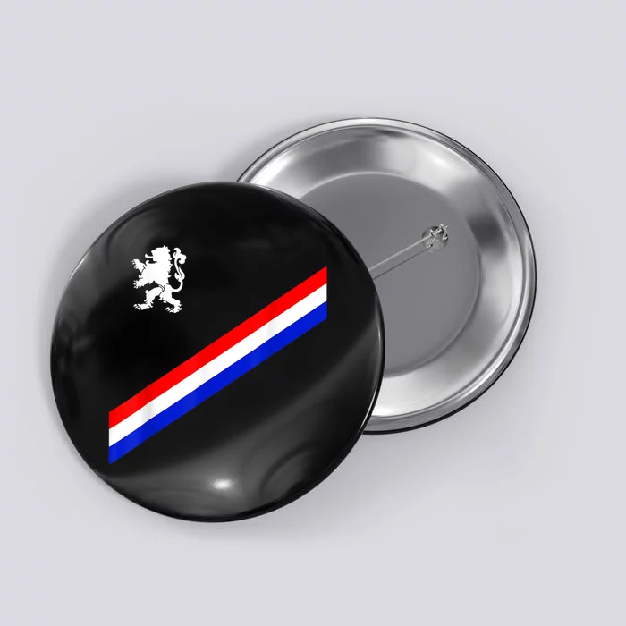 Netherlands Soccer Team Dutch Flag Jersey Football Fans Button