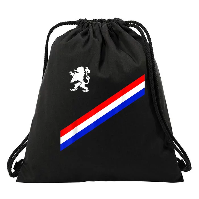 Netherlands Soccer Team Dutch Flag Jersey Football Fans Drawstring Bag