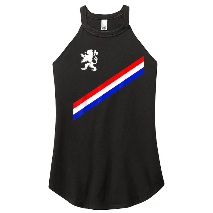 Netherlands Soccer Team Dutch Flag Jersey Football Fans Women’s Perfect Tri Rocker Tank