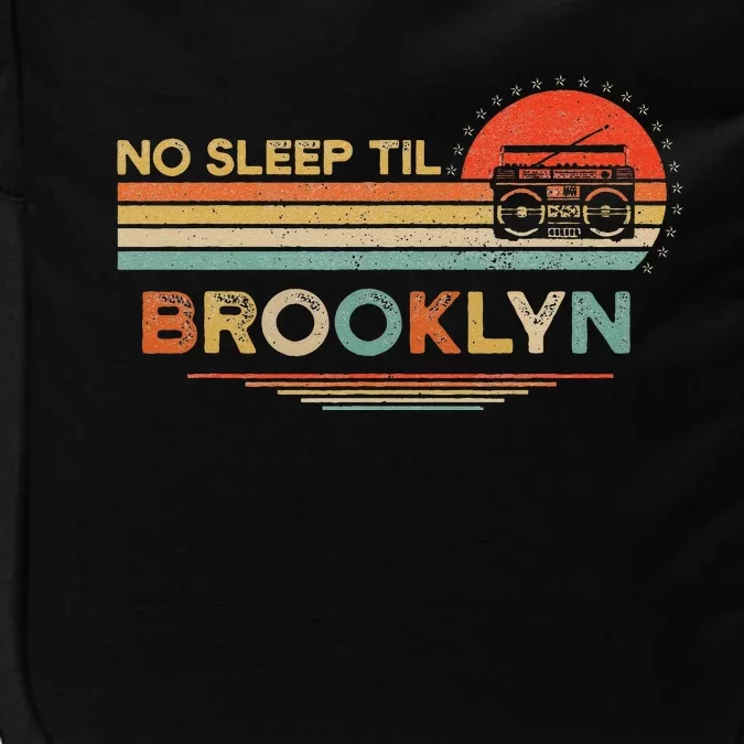 No Sleep Til Brooklyn Old School Portable Stereo Retro Impact Tech Backpack