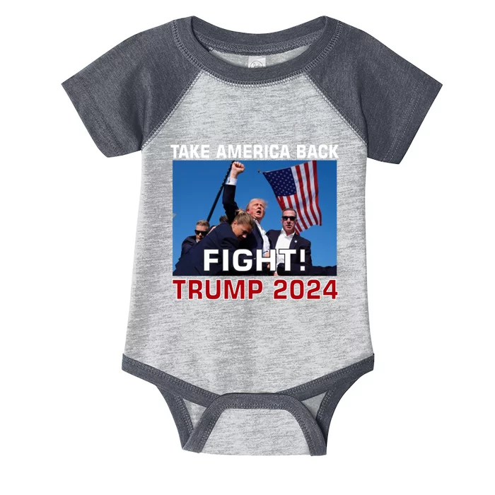 Never Surrender Trump Pennsylvania Rally Infant Baby Jersey Bodysuit