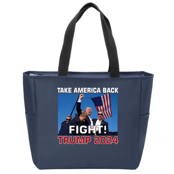 Never Surrender Trump Pennsylvania Rally Zip Tote Bag