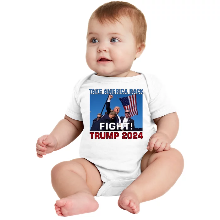 Never Surrender Trump Pennsylvania Rally Baby Bodysuit