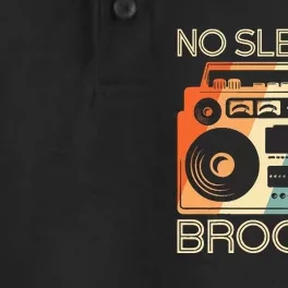 No Sleep Til Brooklyn Old School Portable Stereo Dry Zone Grid Performance Polo