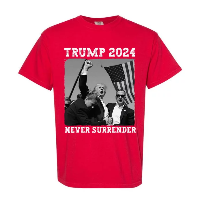 Never Surrender Trump 2024 Save America Trump Garment-Dyed Heavyweight T-Shirt