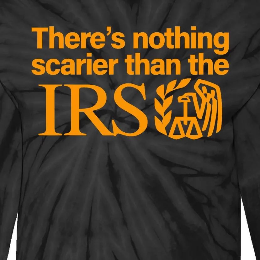 Nothing Scarier Than The Irs Funny Halloween Costume Women Tie-Dye Long Sleeve Shirt