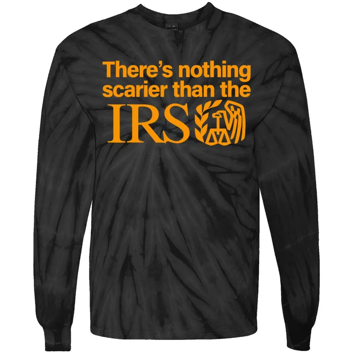 Nothing Scarier Than The Irs Funny Halloween Costume Women Tie-Dye Long Sleeve Shirt